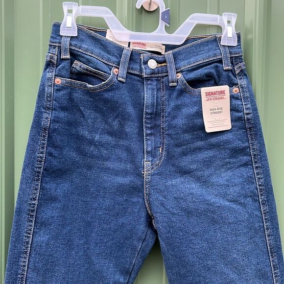 Womens Levi's Heritage High Rise Straight Jean Pants - Picture 2 of 10